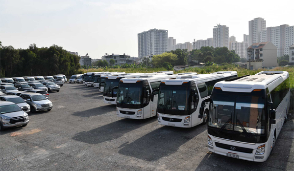 Đội xe đời mới, sạch sẽ, được bảo trì thường xuyên